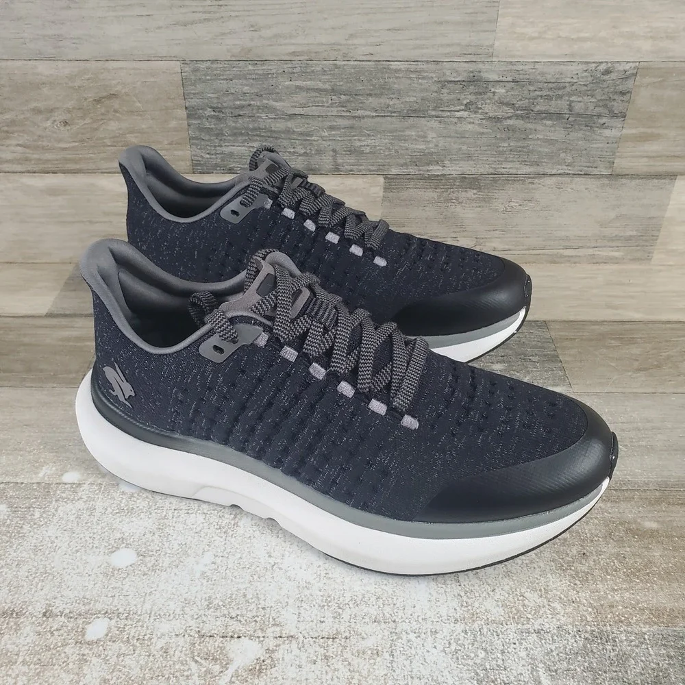 Rabbit Dream Chaser Running Shoe Womens Sz 8.5 Shoes Black White Sneakers